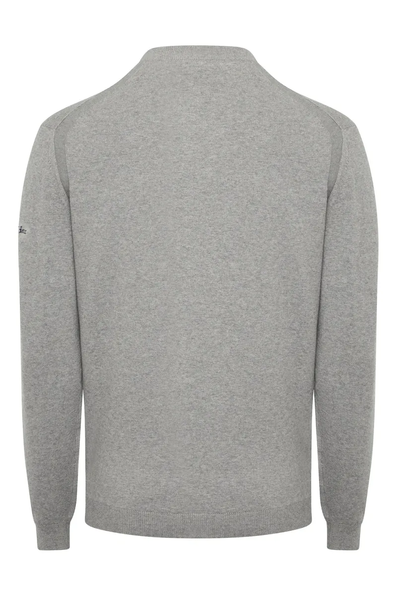 LeMieux Mens Crew Neck Jumper Grey 4 LeMieux Mens Crew Neck Jumper Grey - Image 4