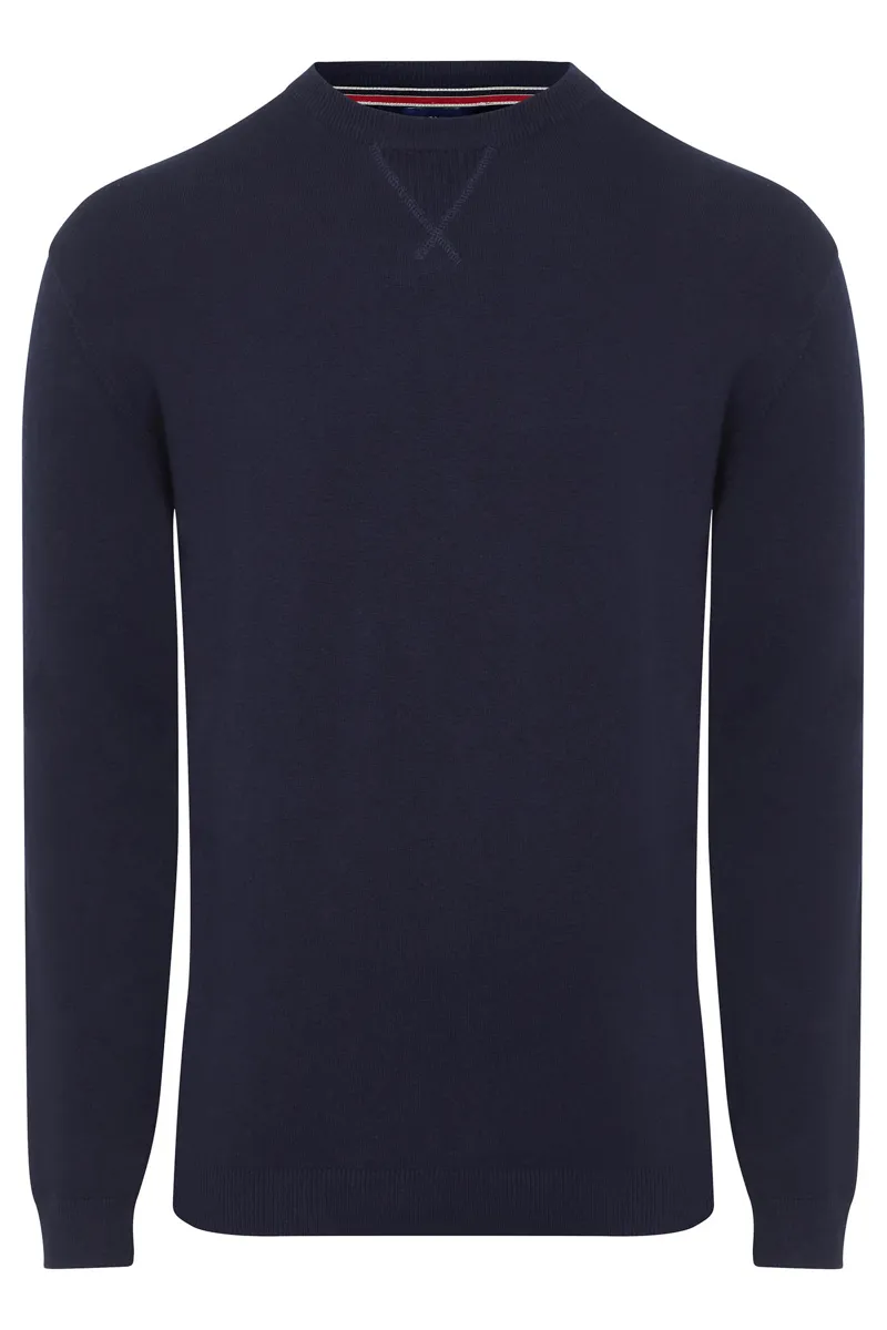LeMieux Mens Crew Neck Jumper Navy 1 LeMieux Mens Crew Neck Jumper Navy