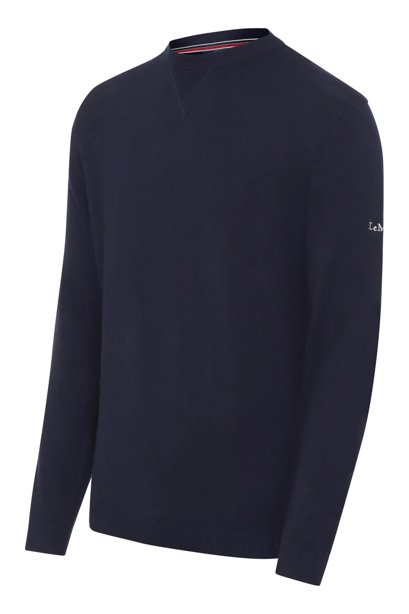 LeMieux Mens Crew Neck Jumper Navy 2 LeMieux Mens Crew Neck Jumper Navy - Image 2