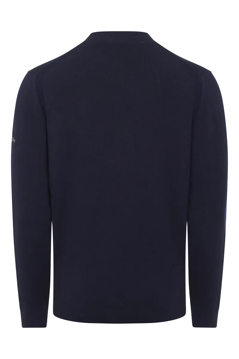 LeMieux Mens Crew Neck Jumper Navy 4 LeMieux Mens Crew Neck Jumper Navy - Image 4