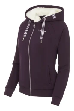 LeMieux Sherpa Lined Hoodie Fig -Lemieux Shop lm sherpazipthrough fig2 lr