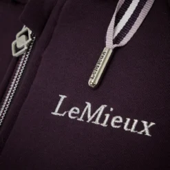 LeMieux Sherpa Lined Hoodie Fig -Lemieux Shop lm sherpazipthrough fig5 lr