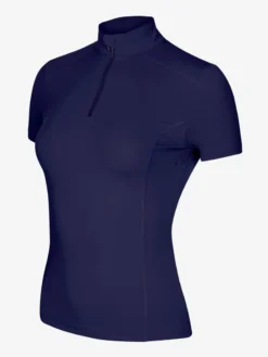 LeMieux Short Sleeve Base Layer - Navy 4 LeMieux Short Sleeve Base Layer - Navy -Lemieux Shop lm shortsleevebaselayer navy hr