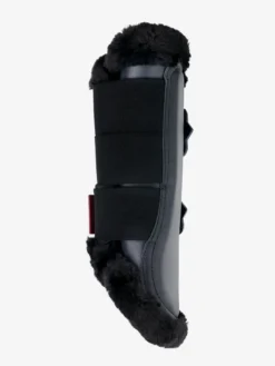 LeMieux Fleece Edged Mesh Brushing Boots Twilight Navy -Lemieux Shop lm steelbrush fleeceedge brushingboot navy lr203