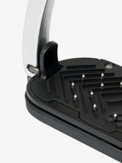 LeMieux Vector Control Stirrup Carbon/Silver 10 LeMieux Vector Control Stirrup Carbon/Silver -Lemieux Shop lm stirrup vector control carbonsilver hr204