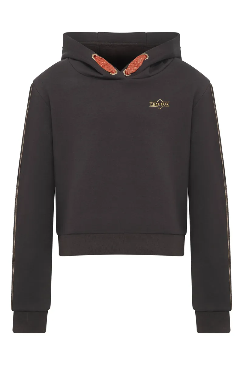 LeMieux Young Rider Cropped Hoodie Liquorice 1 LeMieux Young Rider Cropped Hoodie Liquorice
