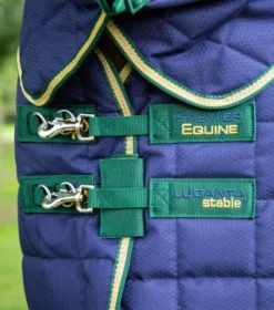 Premier Equine Lucanta 450g Stable Rug With Neck Cover Navy -Lemieux Shop lucanta stable rug 450g navy 4