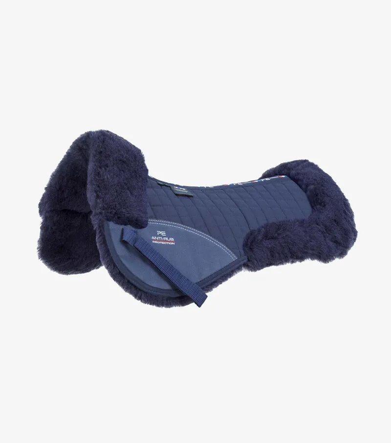 Premier Equine Merino Wool Half Pad - Navy/Navy Wool 1 Premier Equine Merino Wool Half Pad - Navy/Navy Wool