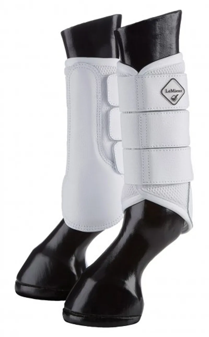 LeMieux Mesh Brushing Boots White 1 LeMieux Mesh Brushing Boots White