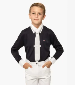 Premier Equine Mini Giulio Boy's Long Sleeve Show Shirt Navy 7 Premier Equine Mini Giulio Boy's Long Sleeve Show Shirt Navy -Lemieux Shop mini giulio boys long sleeve show shirt navy