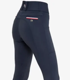 Premier Equine Mirillo Ladies Full Seat Gel Riding Tights Navy -Lemieux Shop mirillo ladies full seat gel riding tights navy 1