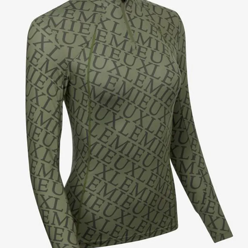 LeMieux Fleur Base Layer Moss 3 LeMieux Fleur Base Layer Moss - Image 3