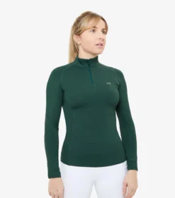 Premier Equine Ombretta Ladies Technical Riding Top Green