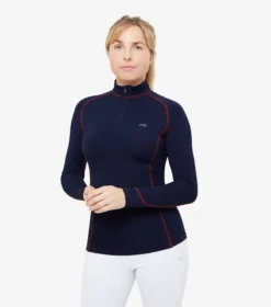 Premier Equine Ombretta Ladies Technical Riding Top Navy
