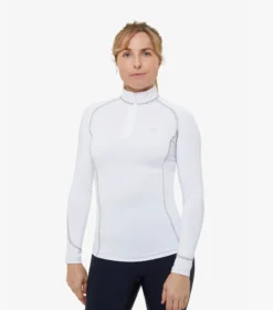 Premier Equine Ombretta Ladies Technical Riding Top White