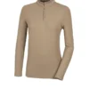 Pikeur Classic Sports Zip Shirt Soft Taupe