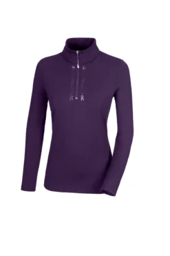 Pikeur Classic Sports Zip Shirt Blueberry
