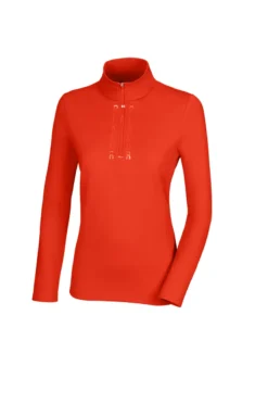 Pikeur Classic Sports Zip Shirt Burnt Orange