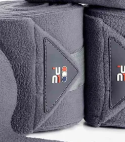 Premier Equine Horse Polo Fleece Bandages Royal Grey -Lemieux Shop polo fleece bandages grey 3