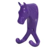 Perry Equestrian Horse Head Double Stable/Wall Hook In Purple