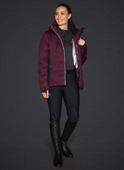 Mountain Horse Quinn Hybrid Jacket Burgundy -Lemieux Shop quinn hybrid jkt 16418