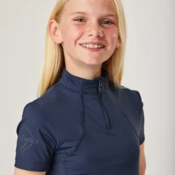 LeMieux Young Rider Short Sleeve Base Layer Indigo -Lemieux Shop qy86Yduo