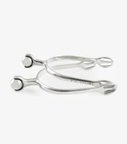 Premier Equine Stainless Steel Roller Ball Spurs Silver
