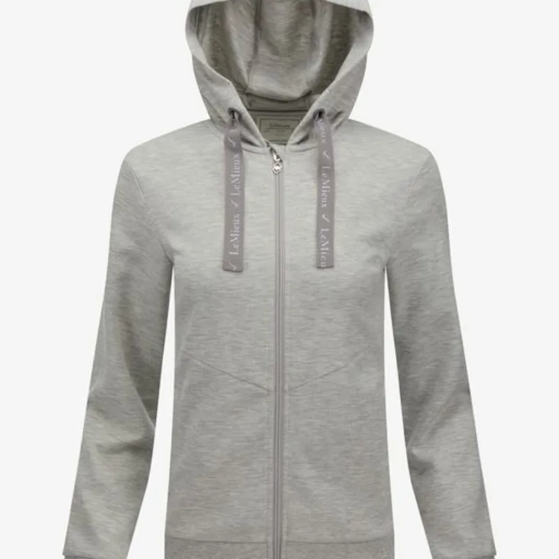LeMieux Leonie Zip Through Hoodie Grey Marl 1 LeMieux Leonie Zip Through Hoodie Grey Marl
