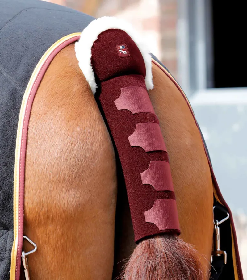 Premier Equine Techno Wool Anti-Slip Tail Guard Burgundy 1 Premier Equine Techno Wool Anti-Slip Tail Guard Burgundy