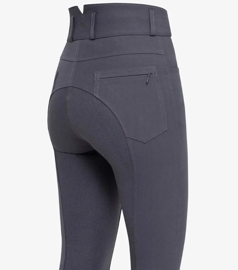 Premier Equine Virtue Ladies Full Seat Gel Riding Breeches Anthracite 5 Premier Equine Virtue Ladies Full Seat Gel Riding Breeches Anthracite - Image 5