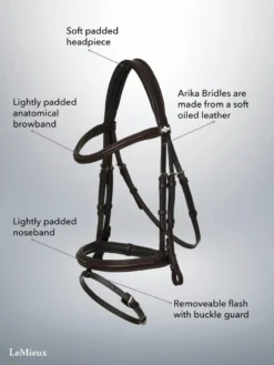 LeMieux Arika Flash Bridle Brown-Silver -Lemieux Shop web trending now key details2