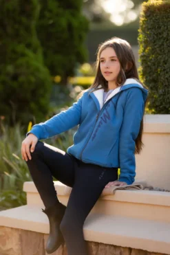 LeMieux Young Rider Hollie Sherpa Lined Hoodie Atlantic